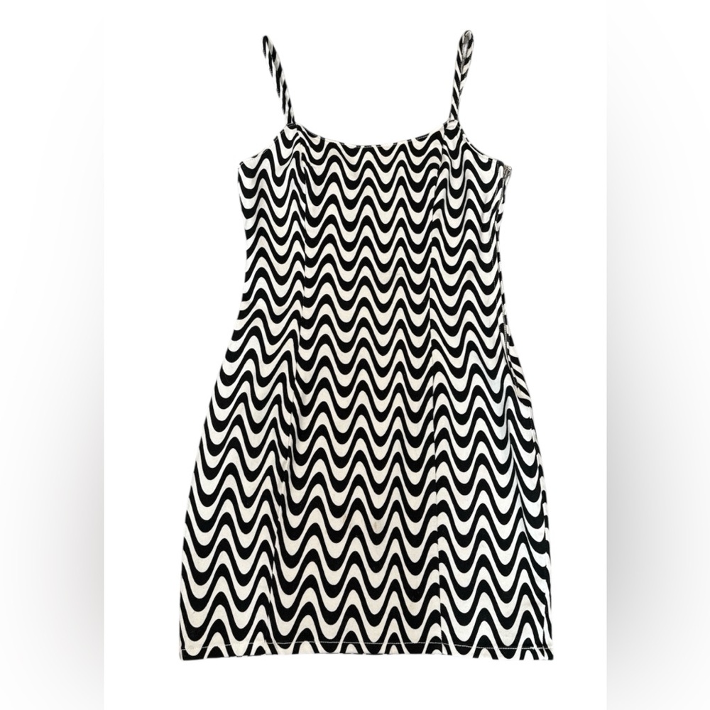 NWT Black and White H&M Divided Dress Sz Small